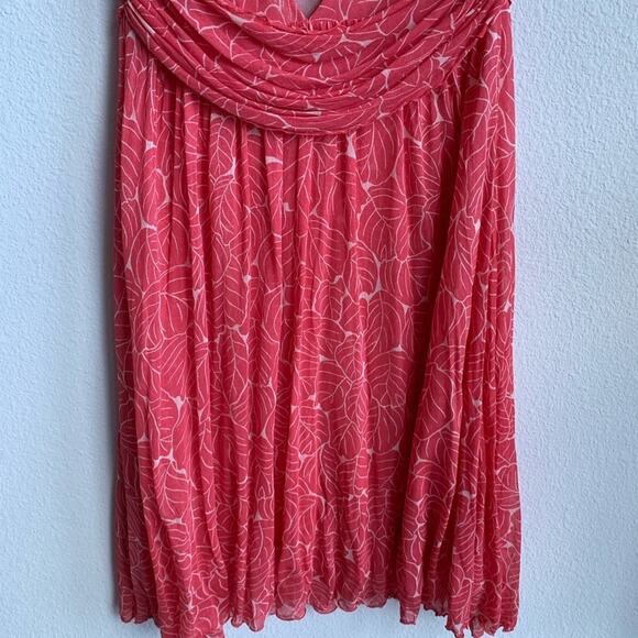 Diane Von Furstenberg Leaf Print Silk Glenn Dress 4 - Picture 4 of 8